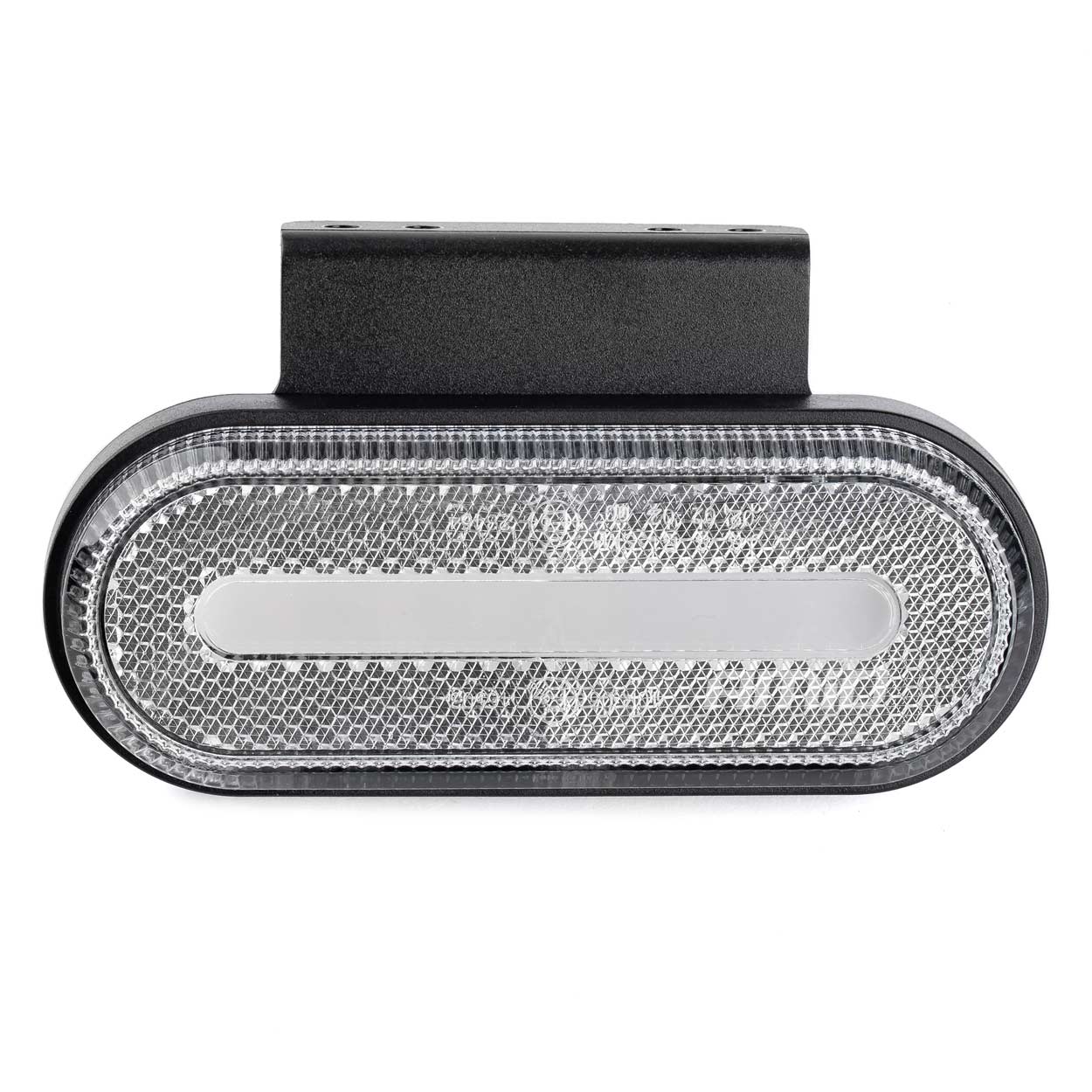 Lampa obrysowa LED OM-01-W owalna biała AMIO-02375 