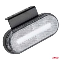 logo Lampa obrysowa LED OM-01-W owalna biała AMIO-02375