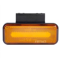 Lampa obrysowa LED OM-02-O prostokątna pomarańczowa AMIO-02376 