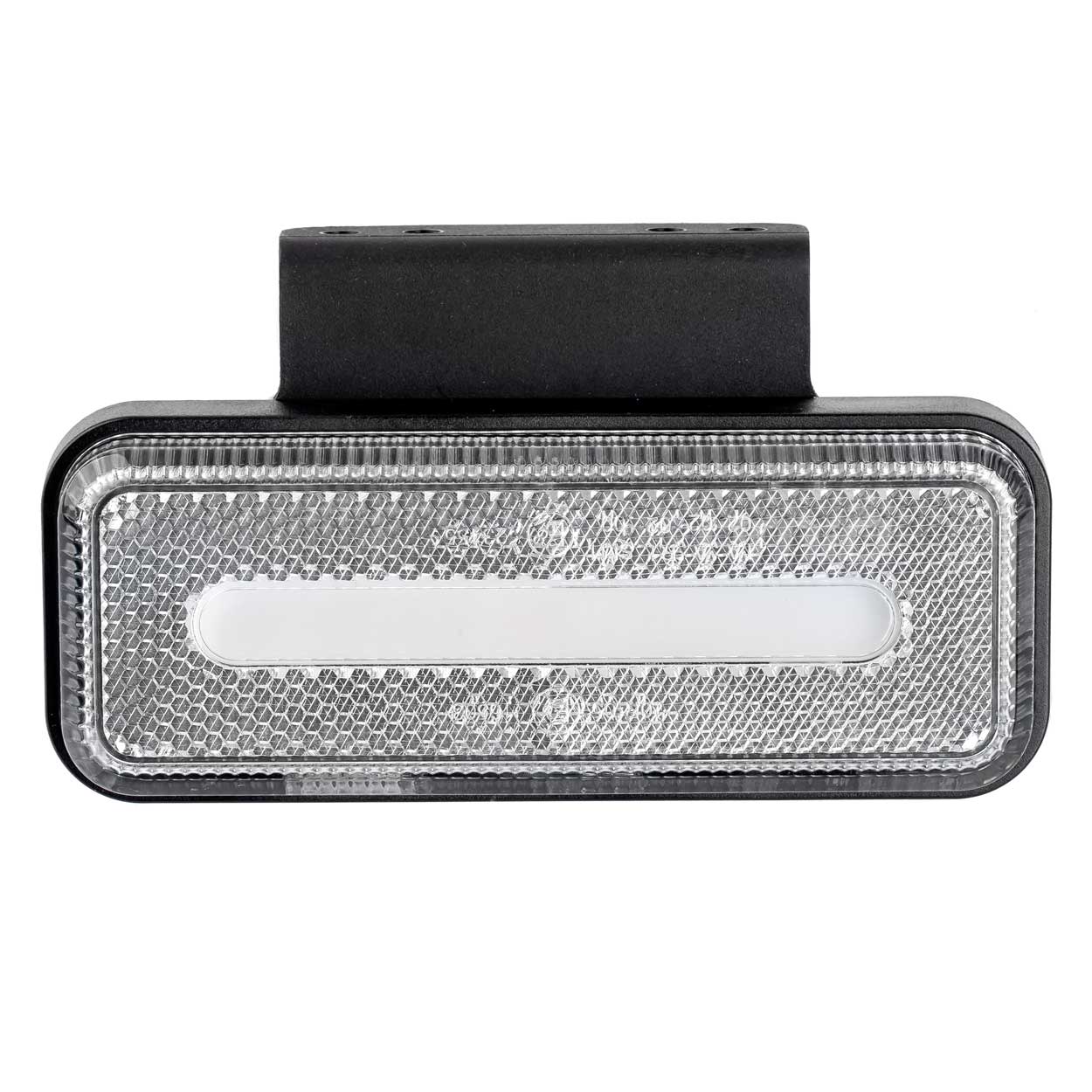Lampa obrysowa LED OM-02-W prostokątna biała AMIO-02377 