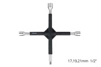 Klucz krzyżakowy gumowany 17 mm 19 mm 21 mm 1/2 AMIO-02402 