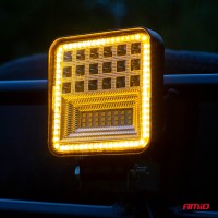 logo Lampa robocza szperacz LED AWL12 12V 24V AMIO-02426