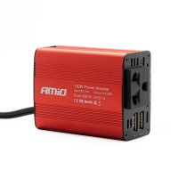 Przetwornica napięcia 12V/230V 150W/300W 2xUSB PI01 AMIO-02468 