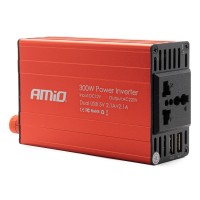 Przetwornica napięcia 12V/220V 300W/600W 2xUSB PI03 AMIO-02470 