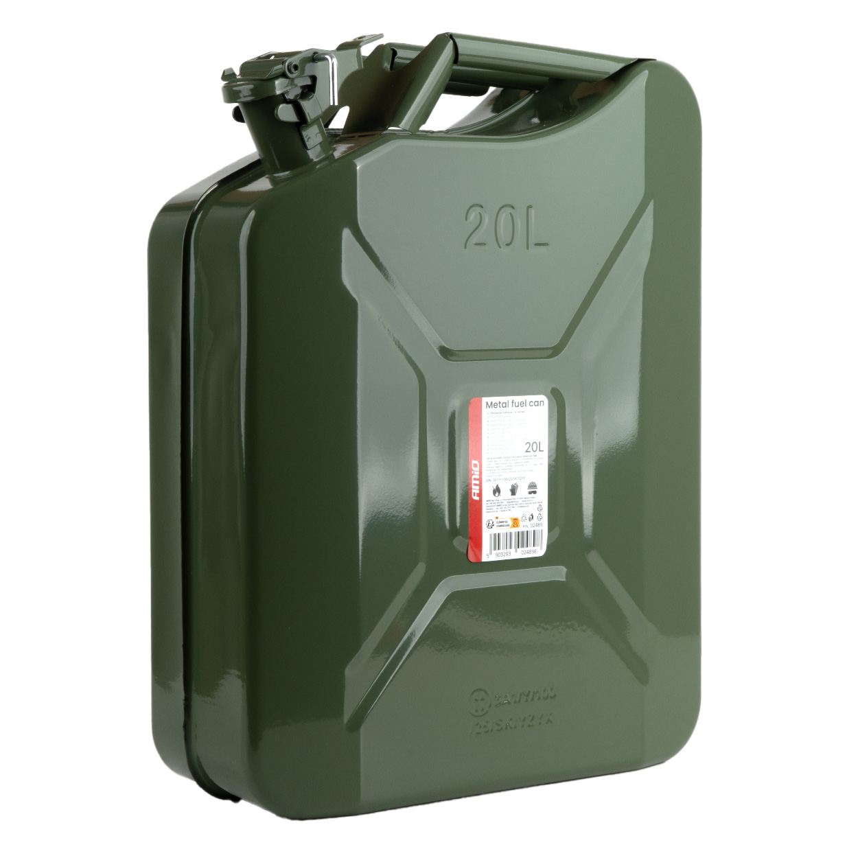 Kanister metalowy na paliwo 20L AMIO-02489 