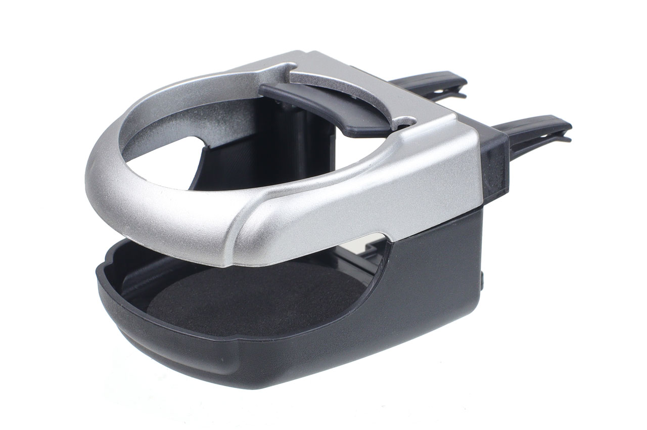 Uchwyt na napoje do samochodu auta srebrny DH-04 AMIO-02494 