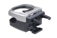 logo Uchwyt na napoje do samochodu auta srebrny DH-04 AMIO-02494