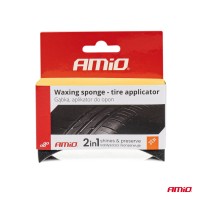 logo Gąbka aplikator do opon samochodowych 95x35x65 mm AMIO-02519