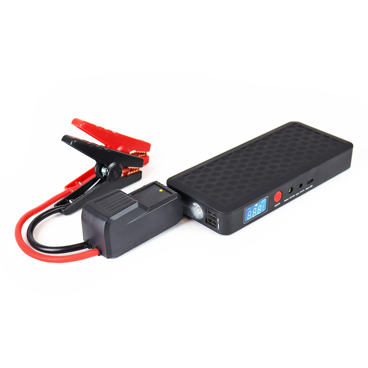 Urządzenie rozruchowe booster powerbank 12V 4Ah 800A SJ02 AMIO-02524 