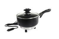 Rondel garnek elektryczny z pokrywką do samochodu 18 cm x 8 cm 150W 12V AMIO-02534 