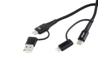 logo Kabel USB USB-C 3w1 iphone Lightning USB USB-C 1m UC-15 AMIO-02547