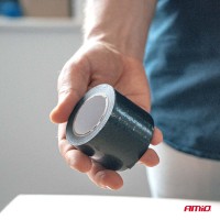logo Taśma izolacyjna szkot czarna PCV 48mm x 10m AMIO-02610