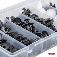 logo Spinki klipsy kołki samochodowe zestaw 100szt AMIO-02830