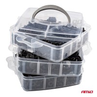 logo Spinki kołki klipsy samochodowe zestaw 620 szt. AMIO-02831