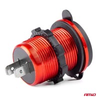 logo Wodoodporna ładowarka z gniazdami 2xUSB 12V 24V MOD-10 AMIO-02860