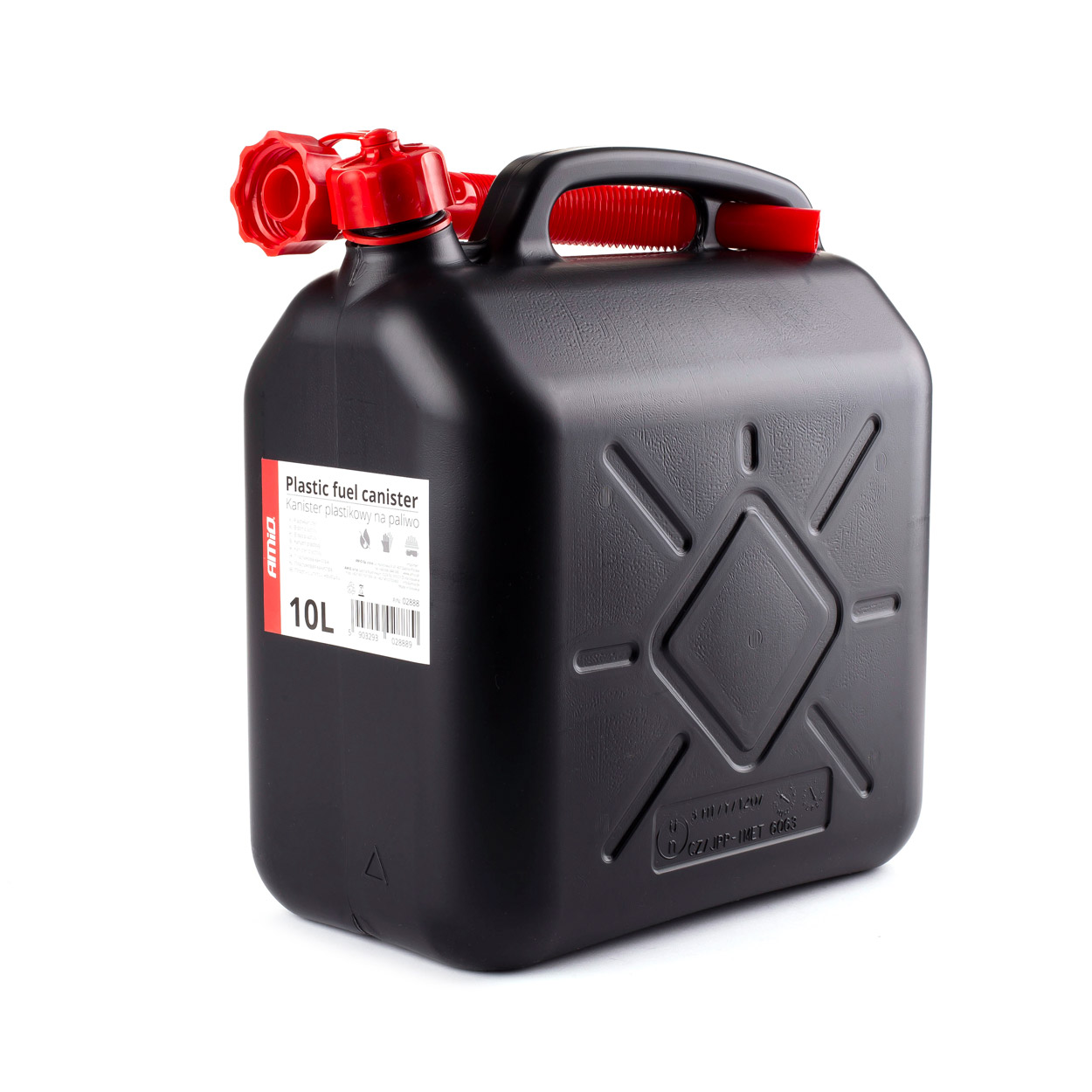 Kanister plastikowy na paliwo 10L AMIO-02888 