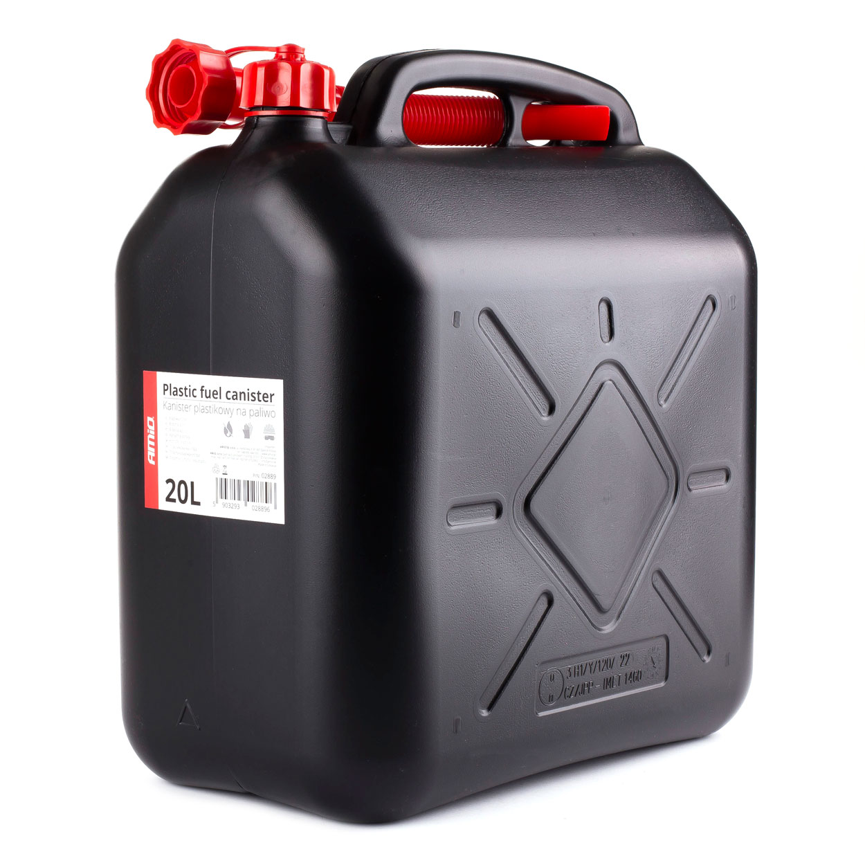 Kanister plastikowy, czarny 20L 