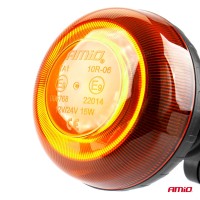 logo Lampa ostrzegawcza błyskowa mini kogut 18 LED flex R65 R10 12V 24V W21pl AMIO-02921