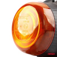 logo Lampa ostrzegawcza błyskowa mini kogut 18 LED śruby R65 R10 12V 24V W213b AMIO-02926
