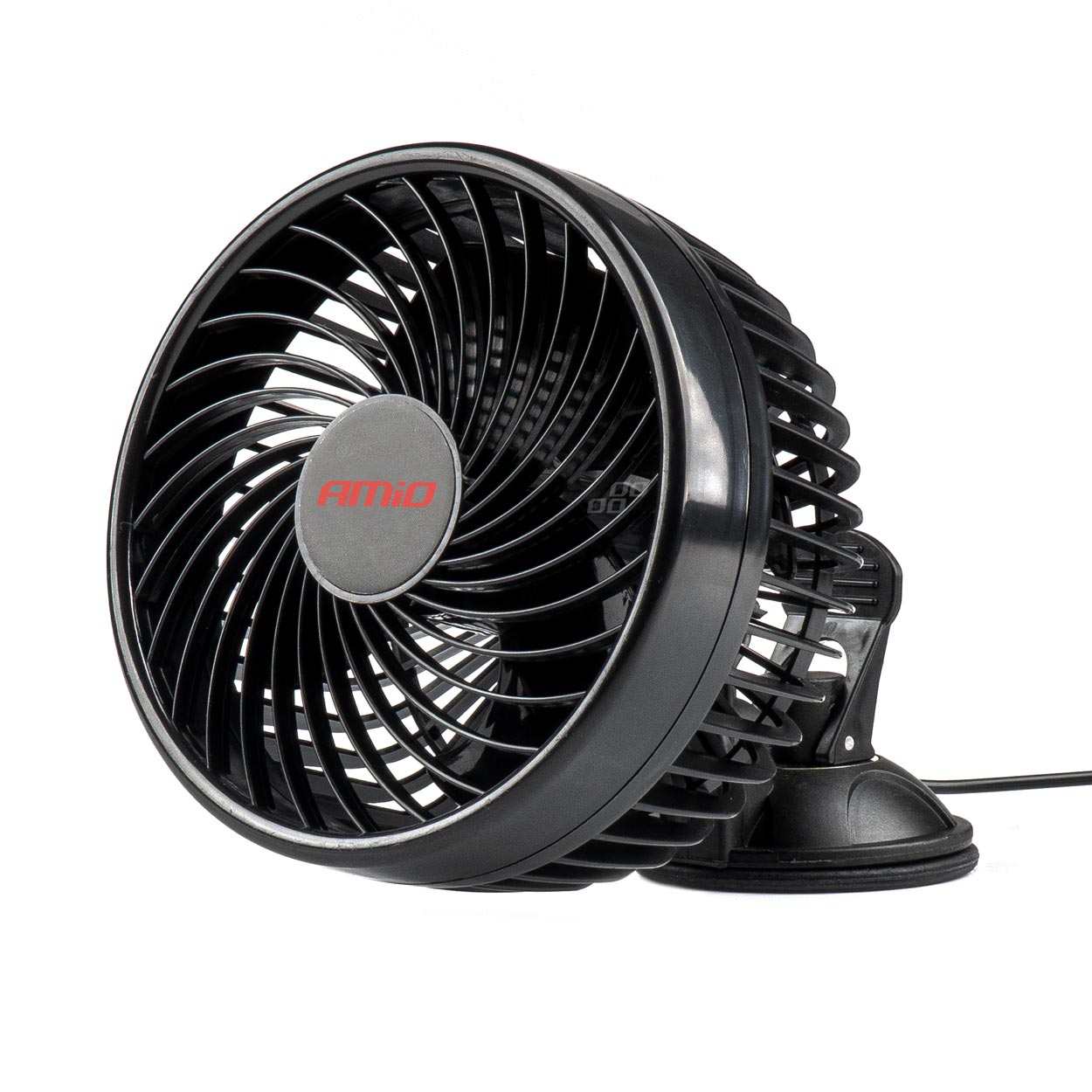 Wiatrak samochodowy wentylator z przyssawką 12V AMIO-03003 