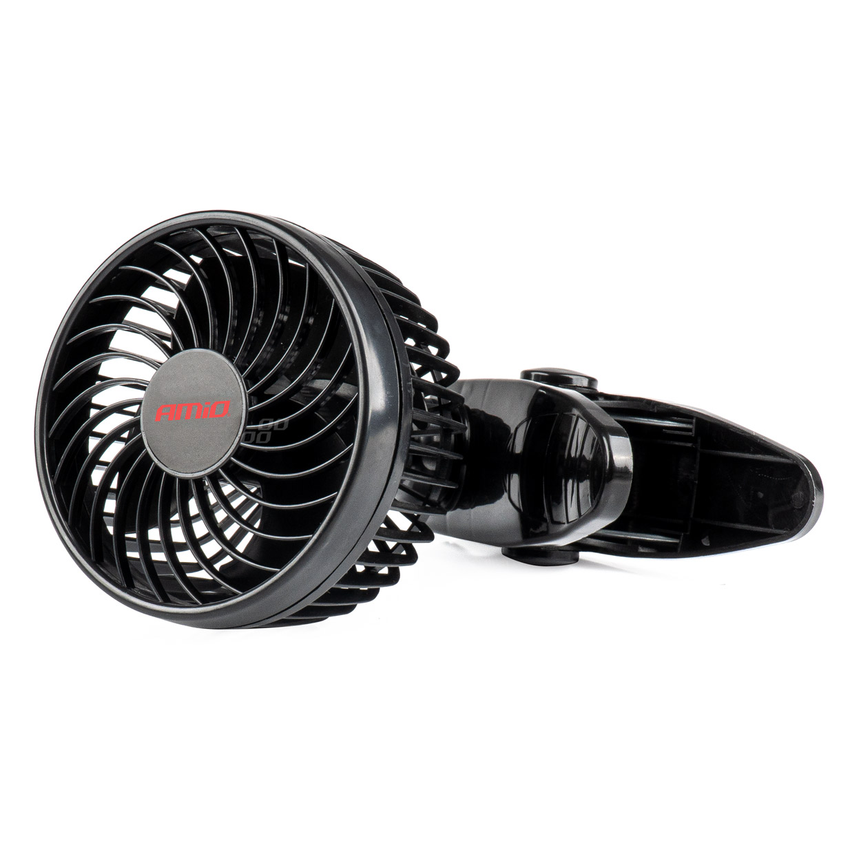 Wiatrak samochodowy wentylator z klipsem 12V AMIO-03005 