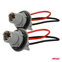 logo Gniazdo kostka oprawka żarówki T15 W16W W5W AMIO-03049