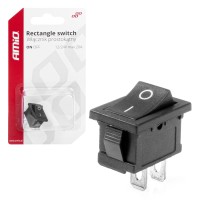 Włącznik przełącznik prostokątny ON OFF 12V 24V AMIO-03082 