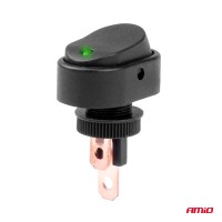 logo Włącznik przełącznik elipsa z podświetleniem 12V 24V AMIO-03087