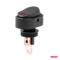 logo Włącznik przełącznik elipsa z podświetleniem 12V 24V AMIO-03089