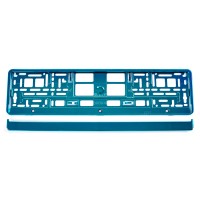 Ramka tablicy rejestracyjnej metalizowana turkusowa AMIO-03177 