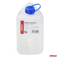 logo Kanister zbiornik plastikowy na wodę z kranem 5L AMIO-03201
