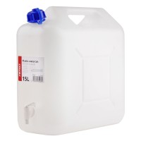 Kanister zbiornik plastikowy na wodę z kranem 15L AMIO-03203 