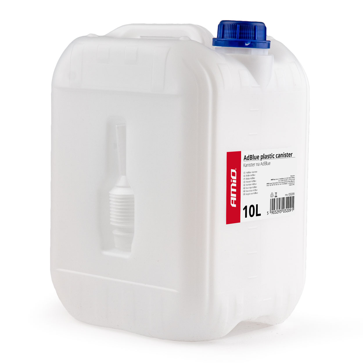 Kanister plastikowy na wodę płyny AdBlue 10L AMIO-03209 