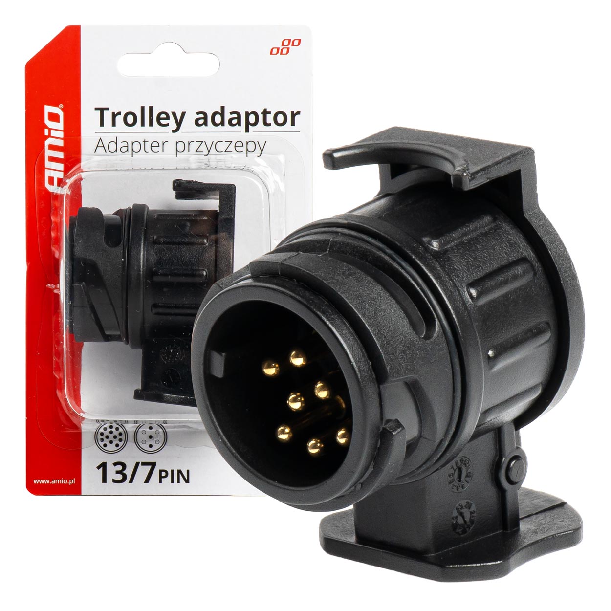 Przejściówka adapter redukcja gniazda 13/7 AMIO-03210 