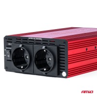 logo Przetwornica samochodowa prądu 12V 230V 1000W AMIO-03283