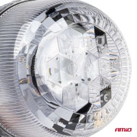 logo Lampa ostrzegawcza błyskowa kogut 24 LED W25SB 12V 24V AMIO-03339