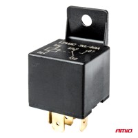logo Przekaźnik samochodowy uniwersalny 5 PIN 40A 12V automat świateł dziennych AMIO-03509