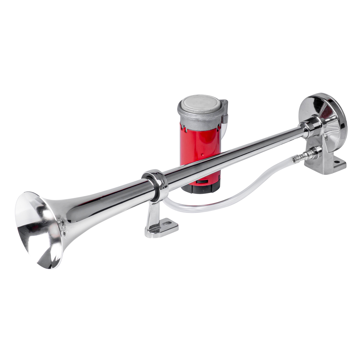 Klakson sygnał dźwiękowy fanfara chrom 12V AMIO-03618 