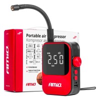 Kompresor samochodowy bezprzewodowy pompka elektryczna rowerowa powerbank 40W ACOMP-20 AMIO-03690 