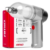 Odkurzacz samochodowy bezprzewodowy akumulatorowy HEPA 40W 4000mAh AMIO-03692 