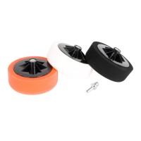 Zestaw gąbek do polerowania gąbki polerskie 3x150mm + adapter M14 AMIO-03703 