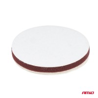logo Pad polerski wełniany futro polerskie soft miękki na rzep 125 mm AMiO-03704
