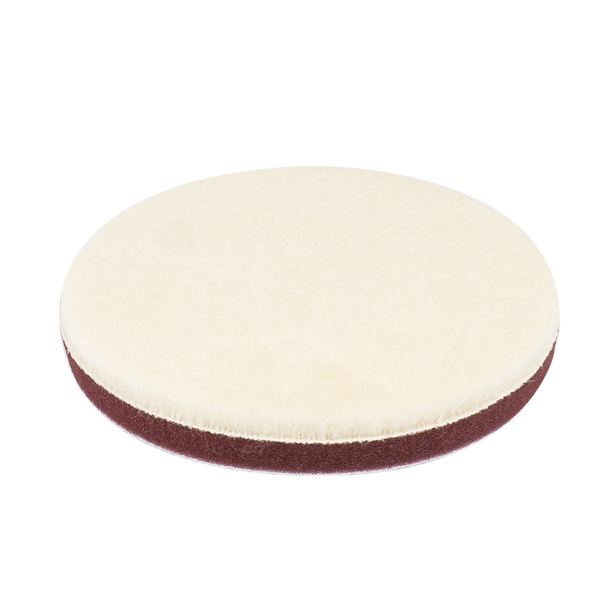 Pad polerski wełniany futro polerskie hard twardy na rzep 125 mm AMiO-03706 
