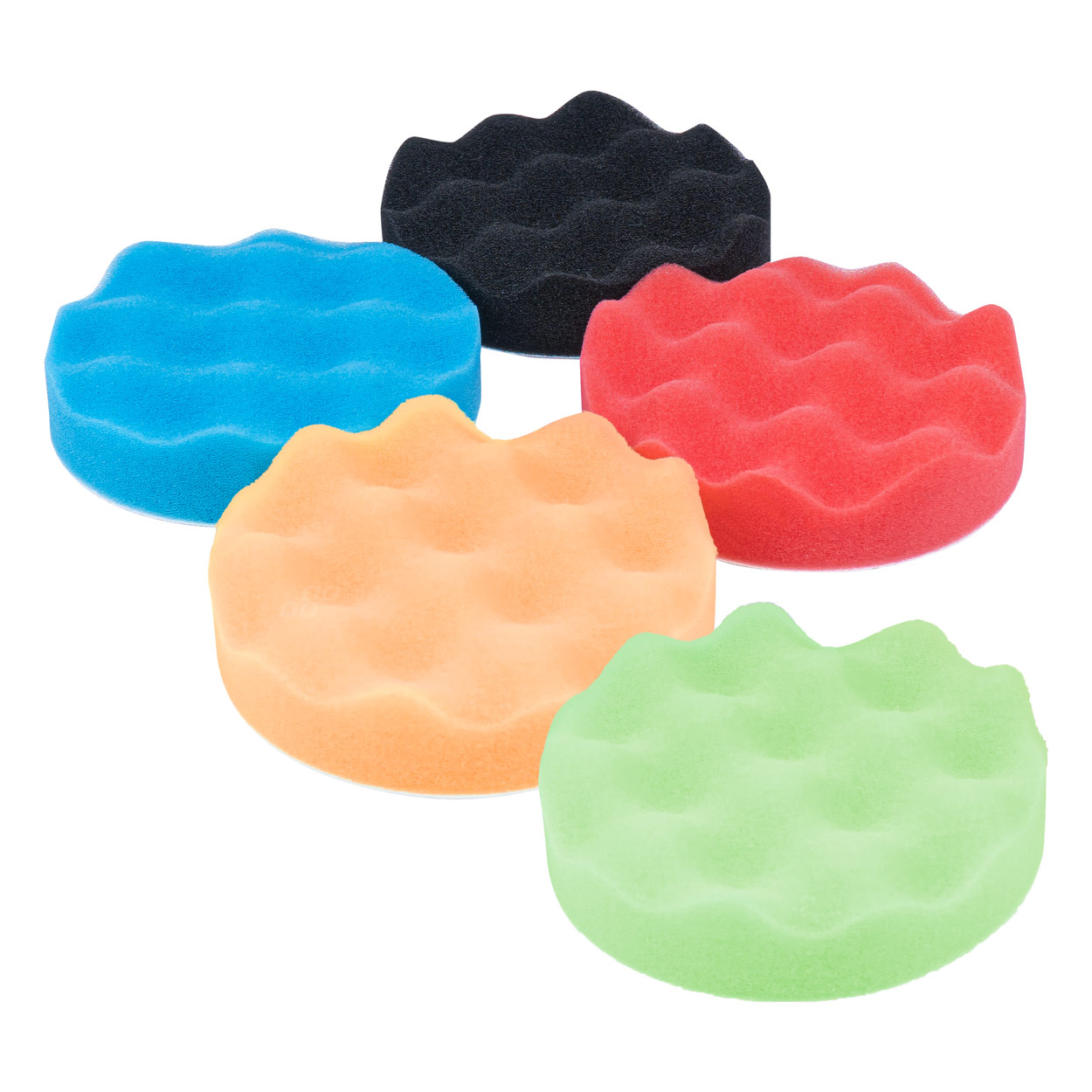 Zestaw gąbek do polerowania gąbki polerskie na rzep 5 el. 80 mm AMIO-03707 