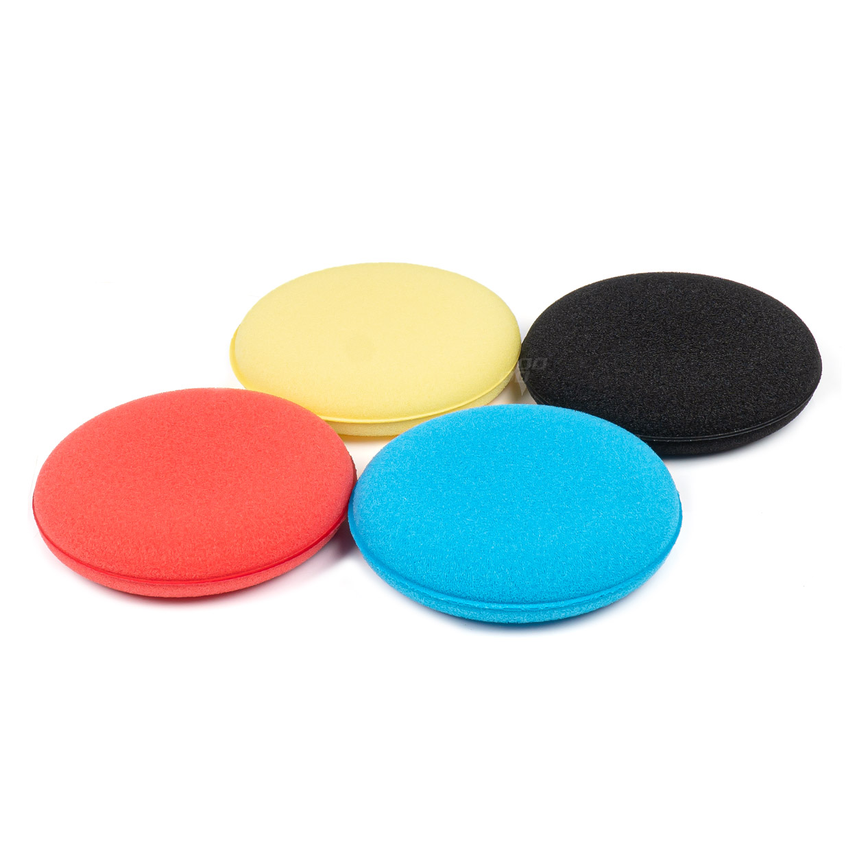 Zestaw gąbek do woskowania polerowania 4 szt. 100 mm AMIO-03713 