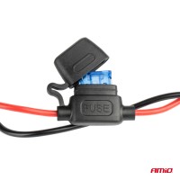 logo Rozdzielacz rozgałęźnik trójnik zapalniczki + woltomierz ładowarka USB USB-C 12V 24V AMIO-03782