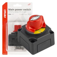 Wyłącznik odłącznik prądu hebel akumulatora 12V - 48V max 300A AMIO-03838 