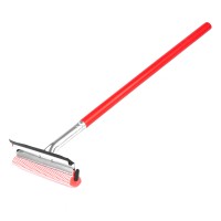 Myjka do szyb okien luster + ściągaczka do wody na drewnianym kiju 60 cm AMIO-03857 