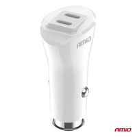 logo Ładowarka samochodowa 2x USB-C 40W AMIO-03884