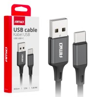 Kabel do ładowania USB-A - USB-C 2A 200cm FullLINK AMIO-03900 